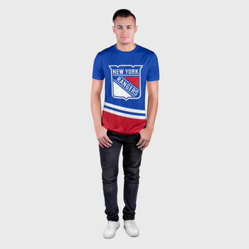 Мужская футболка 3D Slim New York Rangers Нью Йорк Рейнджерс, цвет 3D печать - фото 4