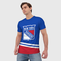 Мужская футболка 3D New York Rangers Нью Йорк Рейнджерс - фото 2