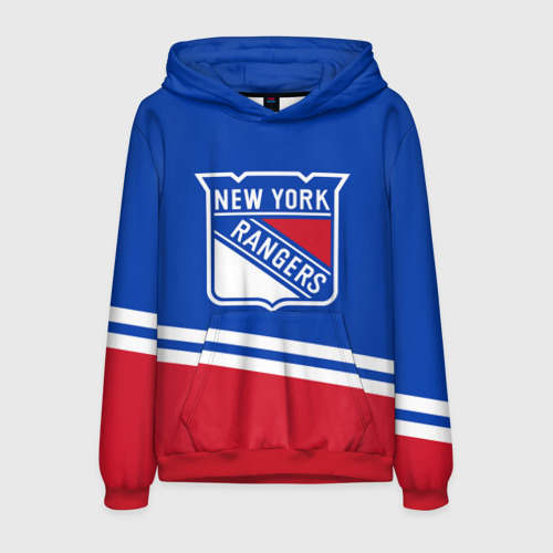 Мужская толстовка 3D New York Rangers Нью Йорк Рейнджерс, цвет красный