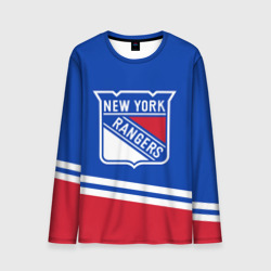 Мужской лонгслив 3D New York Rangers Нью Йорк Рейнджерс