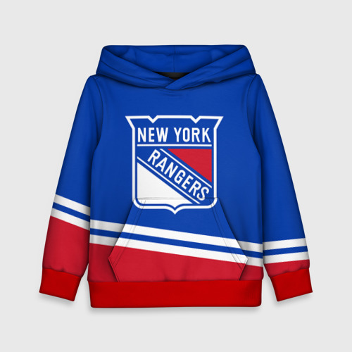 Детская толстовка 3D New York Rangers Нью Йорк Рейнджерс, цвет красный