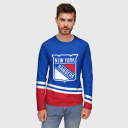 Мужской лонгслив 3D New York Rangers Нью Йорк Рейнджерс - фото 2