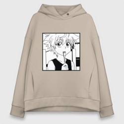 Женское худи Oversize хлопок Hunter x Hunter Killua Confused