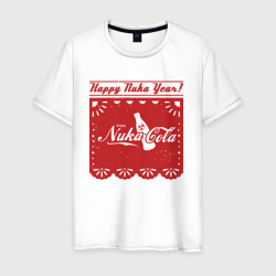 Мужская футболка хлопок Fallou - enjoy nuka cola - new year poster