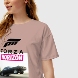 Женская футболка хлопок Oversize Forza horizon classic - фото 2