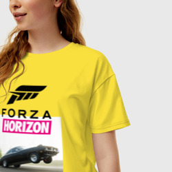 Женская футболка хлопок Oversize Forza horizon classic - фото 2