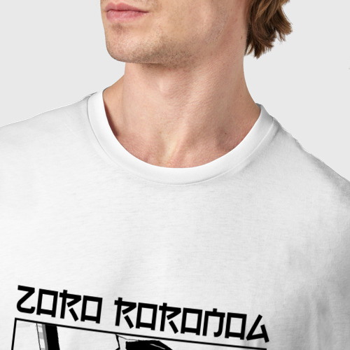 Мужская футболка хлопок Ван-Пис, Зоро Ророноа Zoro Roronoa - фото 6