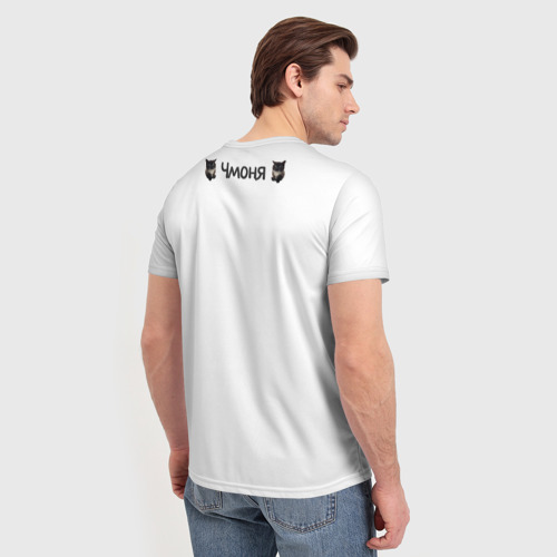 Мужская футболка 3D Кот чмоня, цвет 3D печать - фото 4