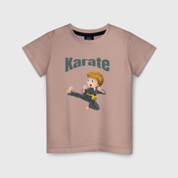 Детская футболка хлопок Карате , дизайн футболки для детей. 