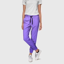 Женские брюки 3D Красивый фиолетовый светлый градиент - фото 2