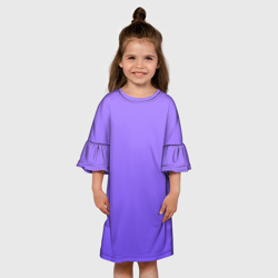 Детское платье 3D Красивый фиолетовый светлый градиент - фото 2