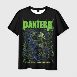 Мужская футболка 3D Pantera green череп