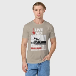 Мужская футболка хлопок Queen live Aid 1985 - фото 2