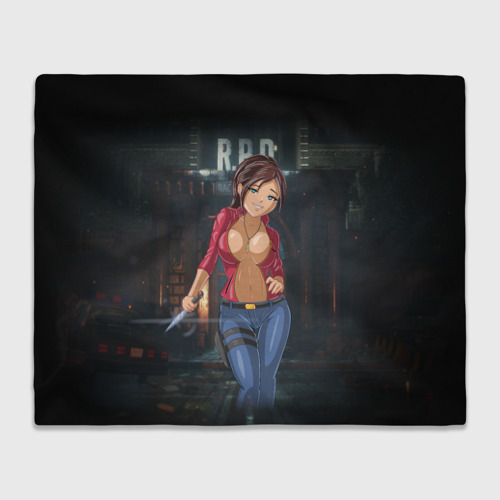 Плед 3D Claire Redfield from Resident Evil 2 remake by sexygirlsdraw, цвет 3D (велсофт)