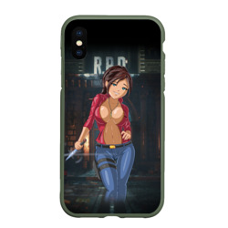 Чехол для iPhone XS Max матовый Claire Redfield from Resident Evil 2 remake by sexygirlsdraw