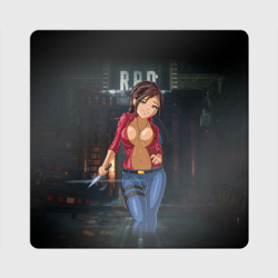 Магнит виниловый Квадрат Claire Redfield from Resident Evil 2 remake by sexygirlsdraw