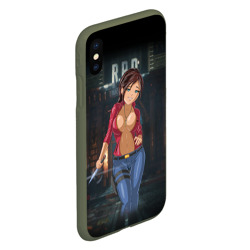 Чехол для iPhone XS Max матовый Claire Redfield from Resident Evil 2 remake by sexygirlsdraw - фото 2