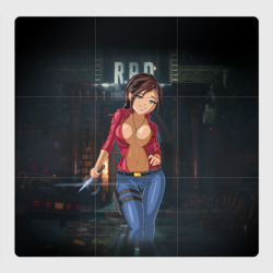 Магнитный плакат 3Х3 Claire Redfield from Resident Evil 2 remake by sexygirlsdraw