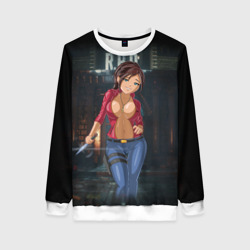 Женский свитшот 3D Claire Redfield from Resident Evil 2 remake by sexygirlsdraw