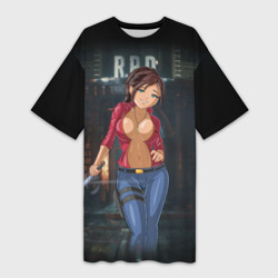 Платье-футболка 3D Claire Redfield from Resident Evil 2 remake by sexygirlsdraw