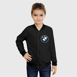 Детский бомбер 3D BMW logo carbon черный карбон - фото 2