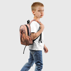 Рюкзак с принтом Aloy horizon forbidden zero dawn для ребенка, вид сзади №1. Цвет основы: белый