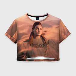 Женская футболка Crop-top 3D Aloy horizon forbidden zero dawn