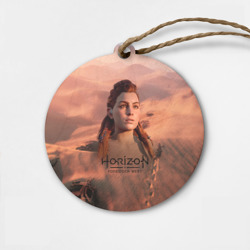 Деревянная игрушка круг Aloy horizon forbidden zero dawn