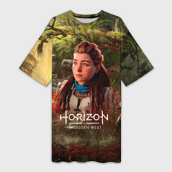 Платье-футболка 3D Horizon forbidden west  Aloy