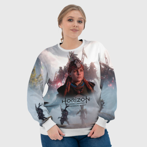 Женский свитшот 3D Элой Horizon Forbidden West game, цвет 3D печать - фото 6