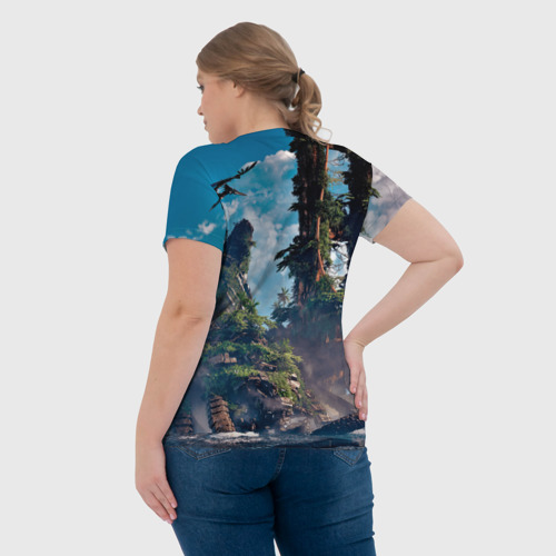 Женская футболка 3D Horizon Aloy Элой, цвет 3D печать - фото 7