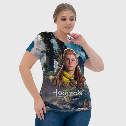 Женская футболка 3D Horizon Aloy Элой, цвет 3D печать - фото 6