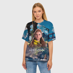 Женская футболка oversize 3D Horizon Aloy Элой - фото 2