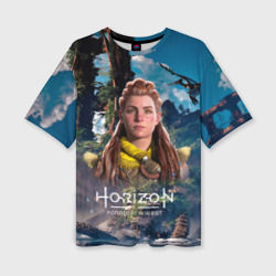 Женская футболка oversize 3D Horizon Aloy Элой