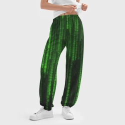 Женские джоггеры оверсайз 3D Бегущий по коду - фото 2