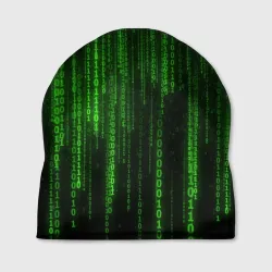 Шапка 3D Бегущий по коду