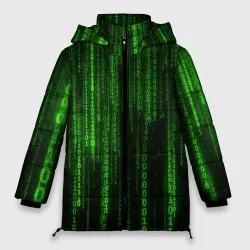 Женская зимняя куртка Oversize Бегущий по коду