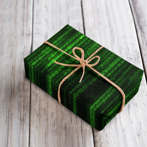 Бумага для упаковки 3D Бегущий по коду - фото 4