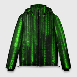 Мужская зимняя куртка 3D Бегущий по коду