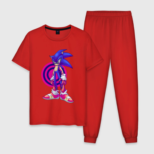 Мужская пижама хлопок Sonic Exe Video game Hedgehog, цвет красный