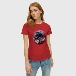 Женская футболка хлопок Sonic Exe Video game Rose - фото 2