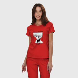 Женская пижама хлопок Охотник х Охотник Hunter x Hunter, Киллуа Золдик в квадрате - фото 2