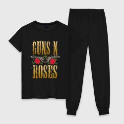 Женская пижама хлопок Guns n roses , группа