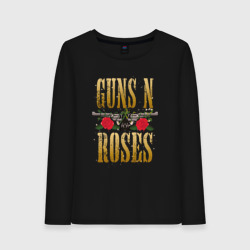 Женский лонгслив хлопок Guns n roses , группа