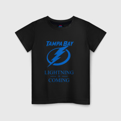 Детская футболка хлопок Tampa Bay Lightning is coming, Тампа Бэй Лайтнинг