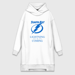 Платье-худи хлопок Tampa Bay Lightning is coming, Тампа Бэй Лайтнинг