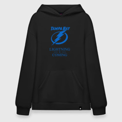 Худи SuperOversize хлопок Tampa Bay Lightning is coming, Тампа Бэй Лайтнинг