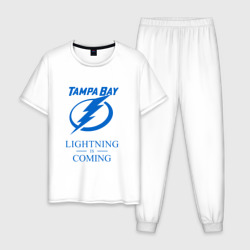 Мужская пижама хлопок Tampa Bay Lightning is coming, Тампа Бэй Лайтнинг