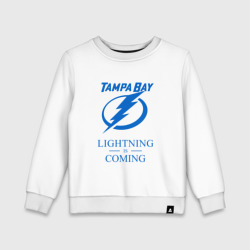 Детский свитшот хлопок Tampa Bay Lightning is coming, Тампа Бэй Лайтнинг