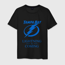 Tampa Bay Lightning is coming, Тампа Бэй Лайтнинг – Футболка из хлопка с принтом купить со скидкой в -20%